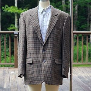 Orvis Houndstooth Blazer - 42L Wool Sport Coat